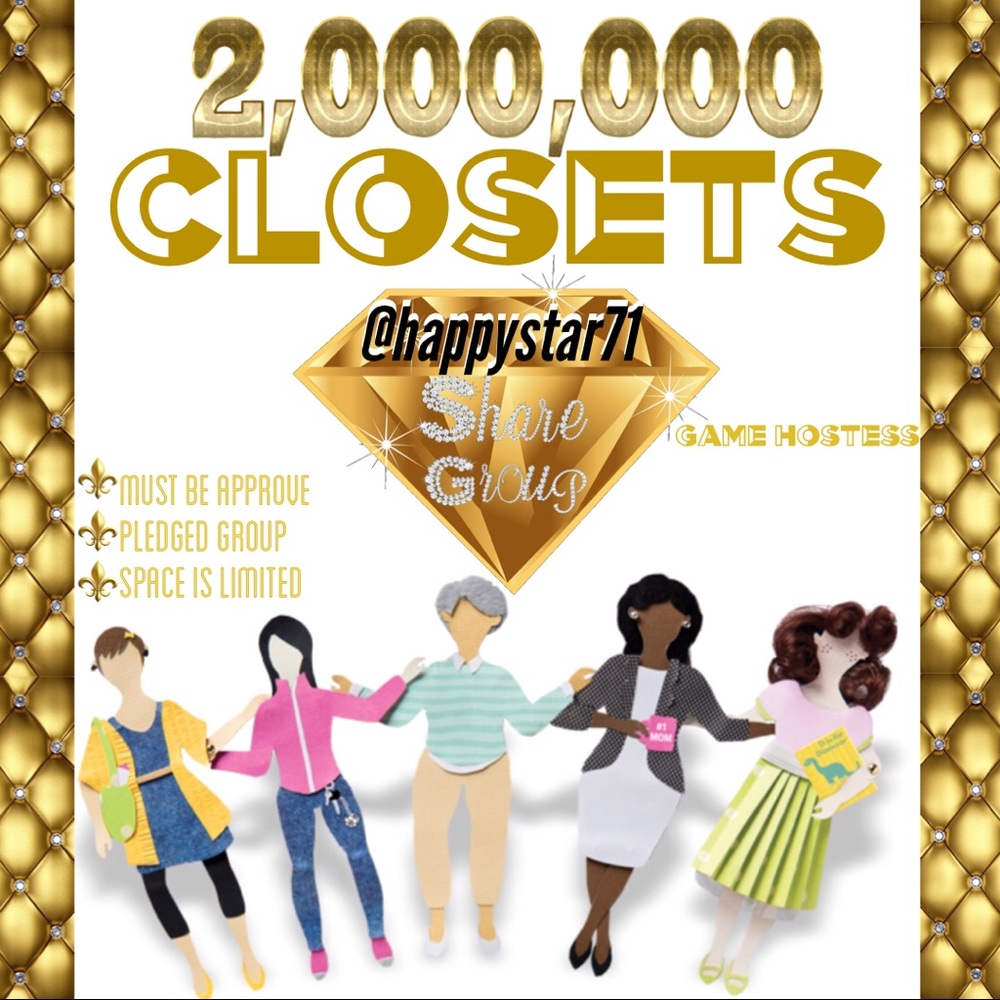 SAT 12/29  SHARING TO 2MIL CLOSETS GROUP